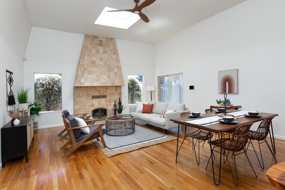 439 Cliff Drive Aptos, CA 95003 - Photo 2 of 29 a living room with furniture and a fireplace