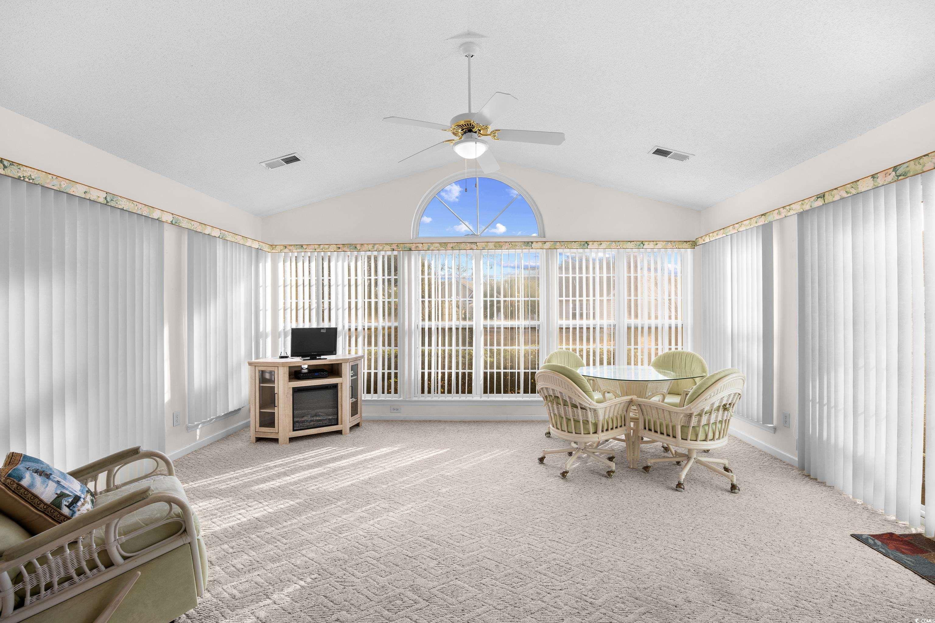1744 Starbridge Drive Surfside Beach, SC 29575 - Photo 16 of 38 Sunroom featuring lofted ceiling