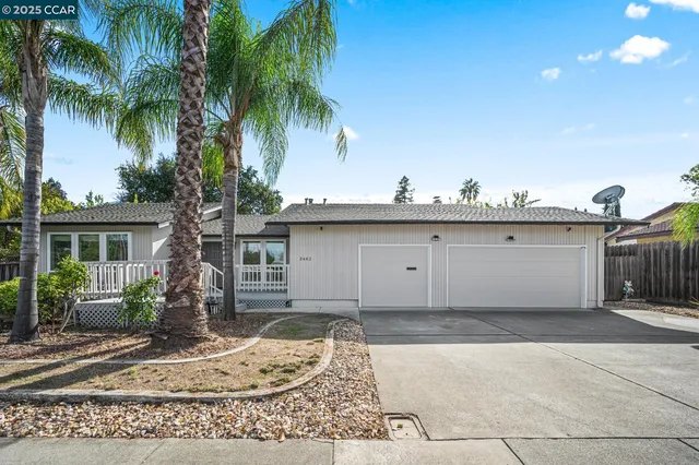 a view of a house with a deck