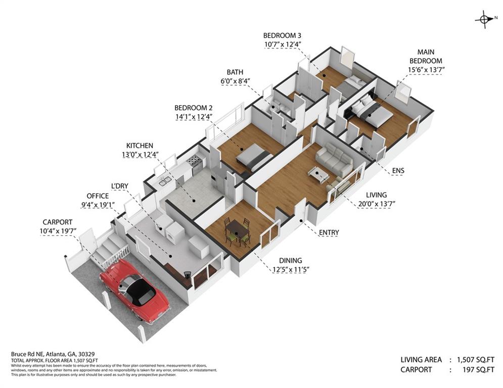 1838 Bruce Road Northeast Atlanta, GA 30329 - Photo 3 of 59 a picture of a book and a bed