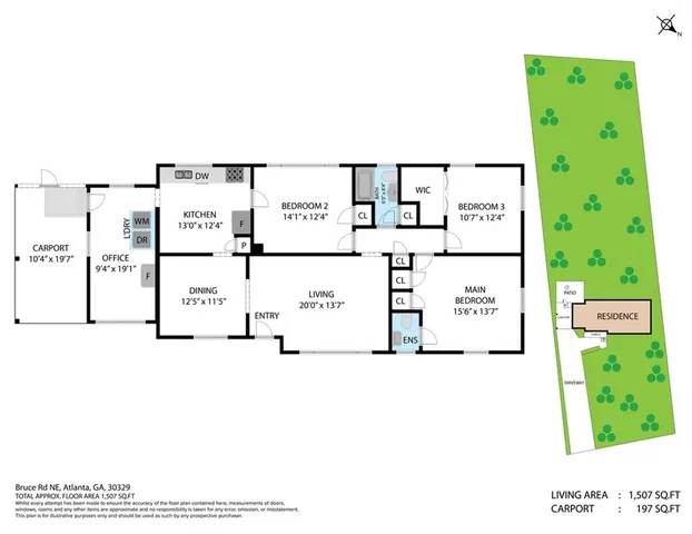 $495,000 | 1838 Bruce Road Northeast, Atlanta, GA 30329