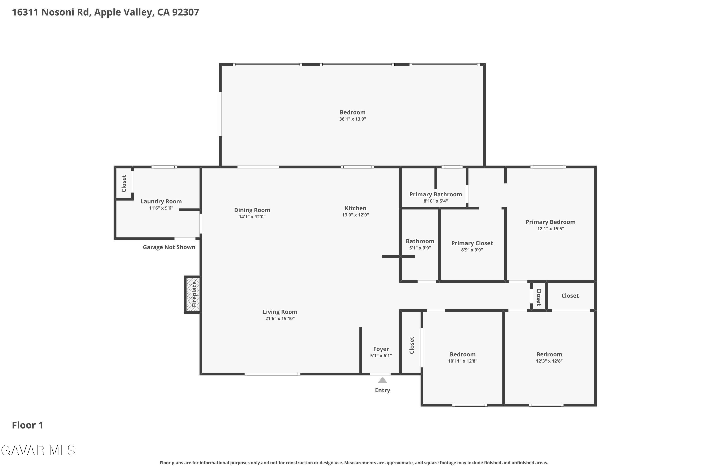 16311 Nosoni Road Apple Valley, CA 92307 - Photo 47 of 47 1. Nosoni Rd Floor-1 15