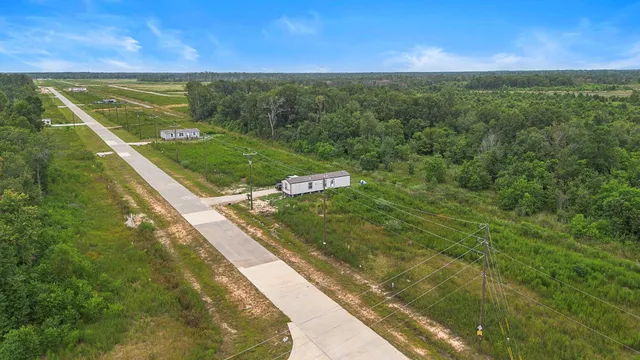 a view of a lake from a yard