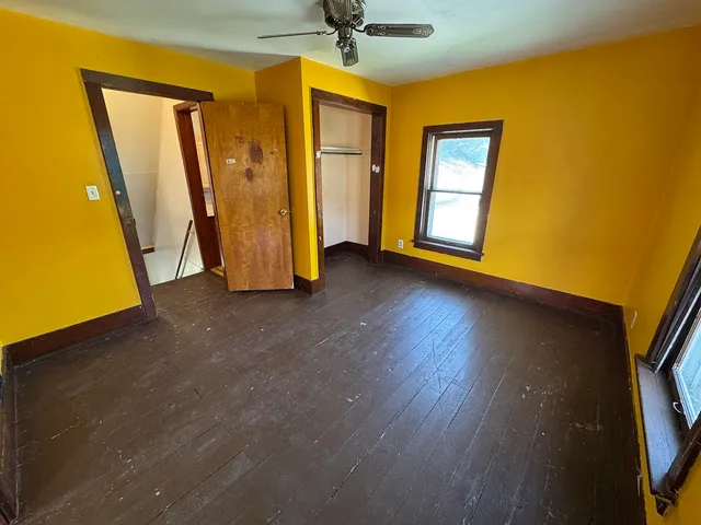 a view of an entryway with a hall