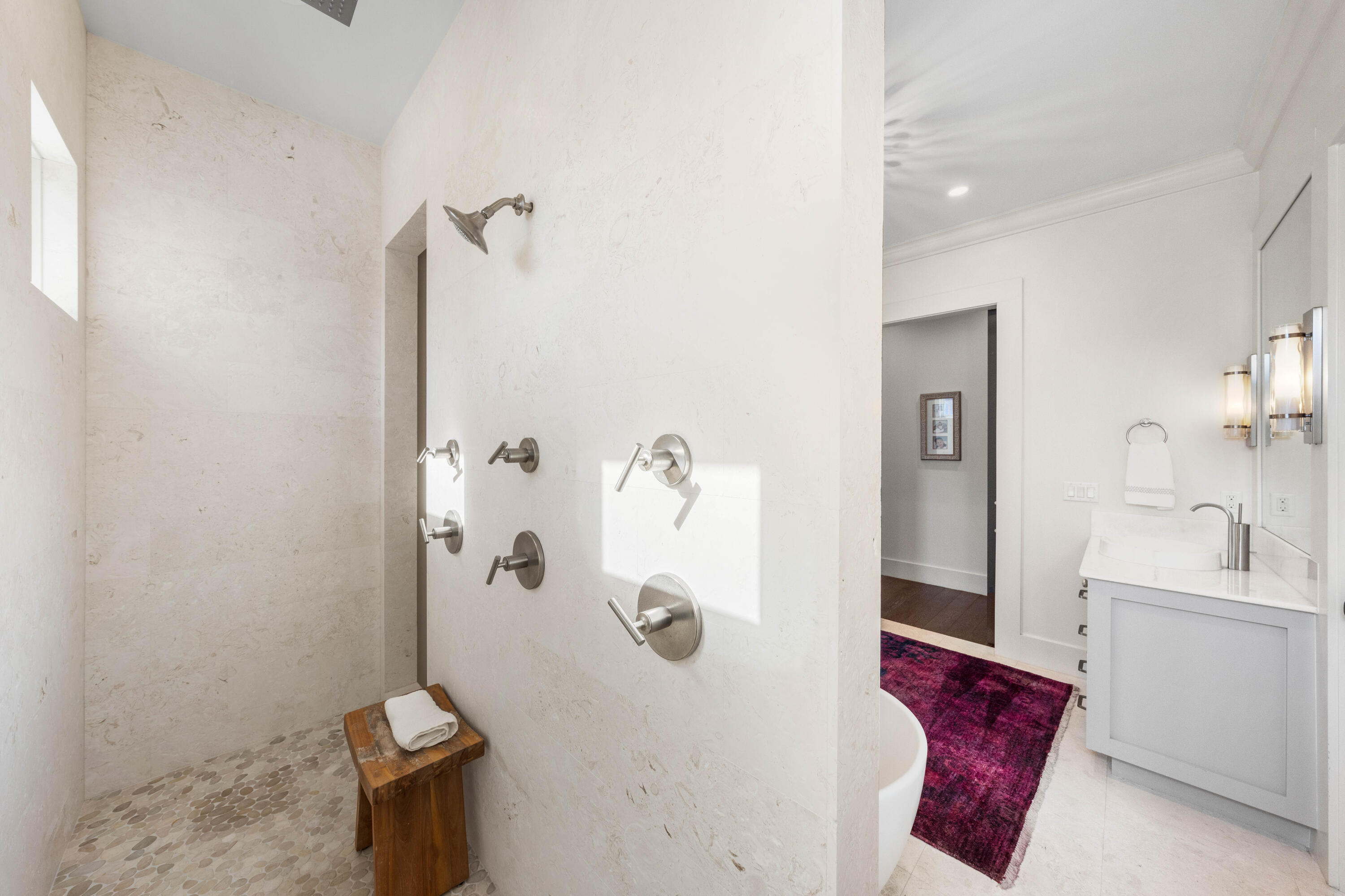 47 Compass Point Way Inlet Beach, FL 32461 - Photo 27 of 50 a bathroom with a shower and toilet