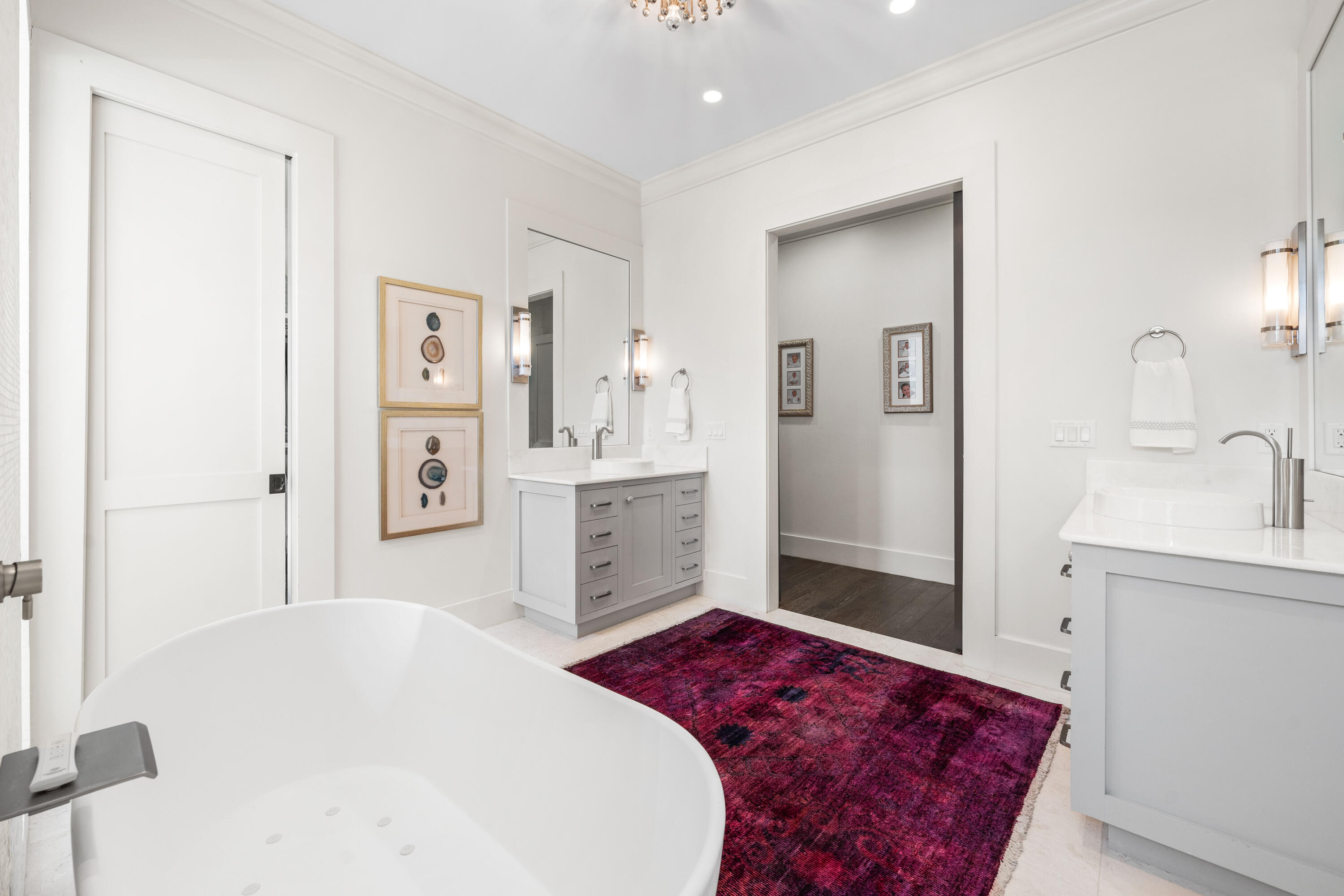 47 Compass Point Way Inlet Beach, FL 32461 - Photo 28 of 50 a spacious bedroom with a bed and a sink