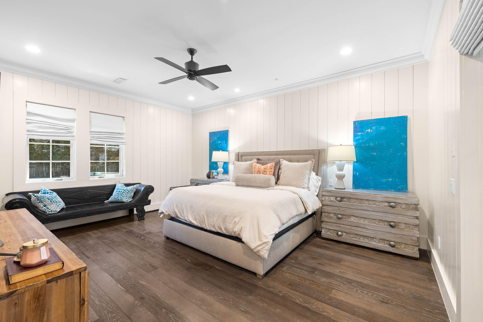 47 Compass Point Way Inlet Beach, FL 32461 - Photo 30 of 50 a bedroom with a bed and a couch