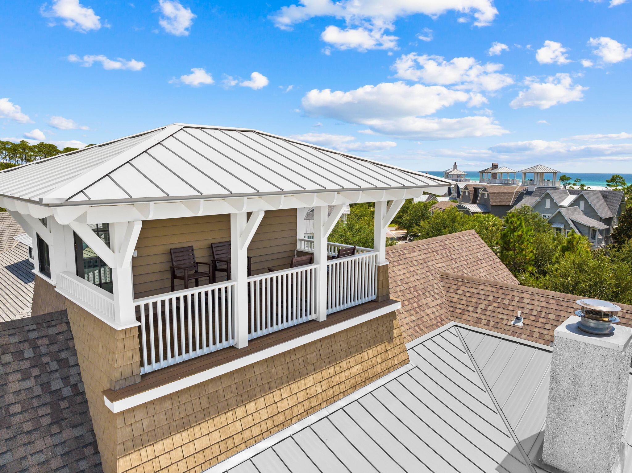 47 Compass Point Way Inlet Beach, FL 32461 - Photo 41 of 50 a view of a house with wooden deck