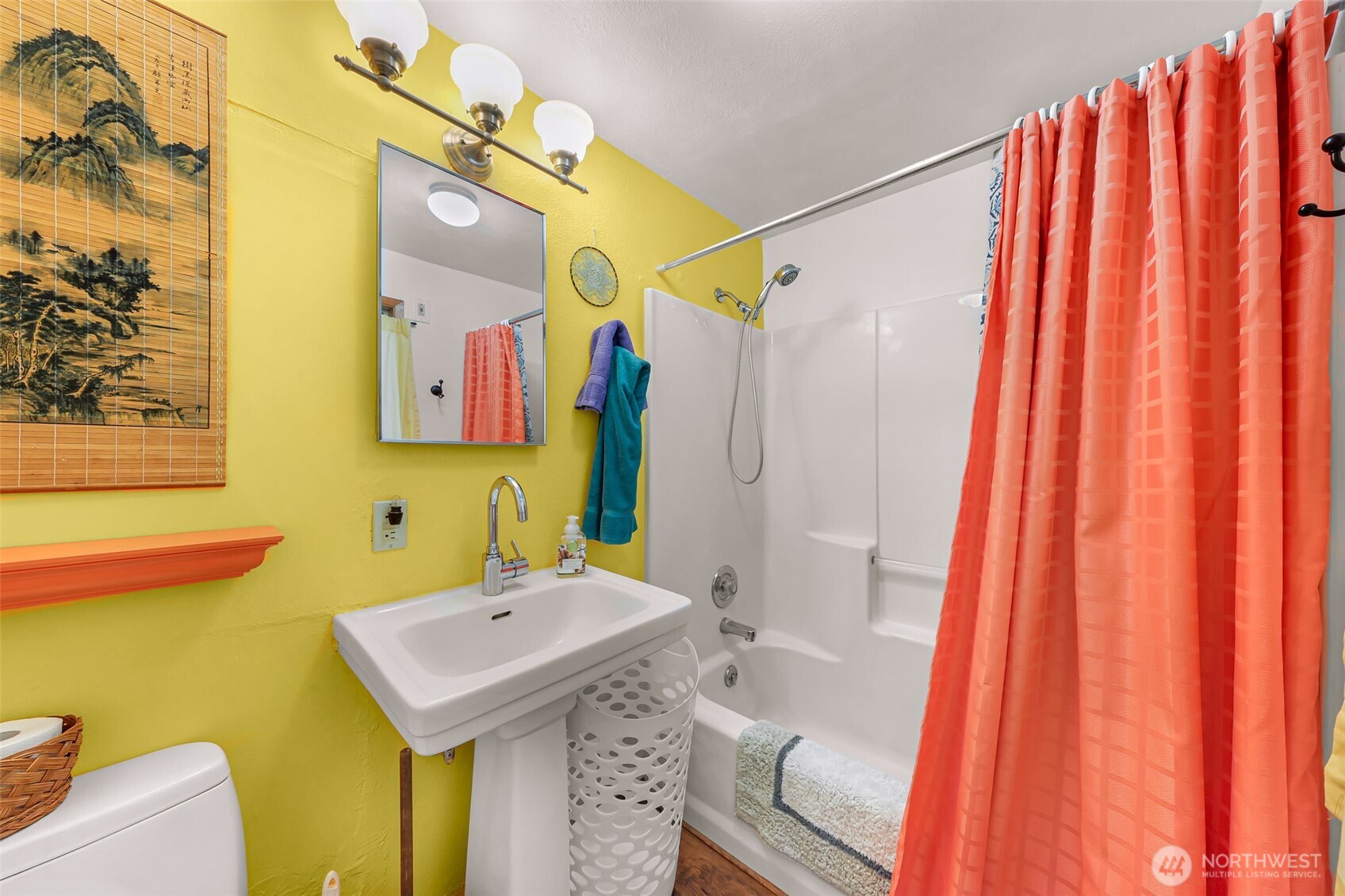 9778 Mt Baker Highway Deming, WA 98244 - Photo 13 of 40 a bathroom with a sink and a mirror