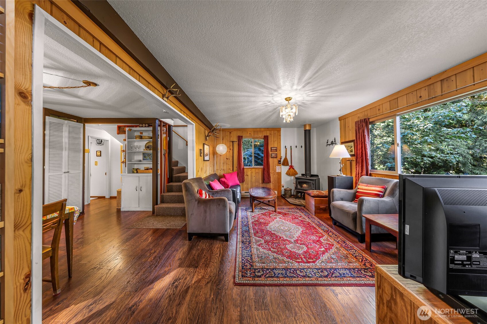 9778 Mt Baker Highway Deming, WA 98244 - Photo 3 of 40 a living room with furniture and a large window