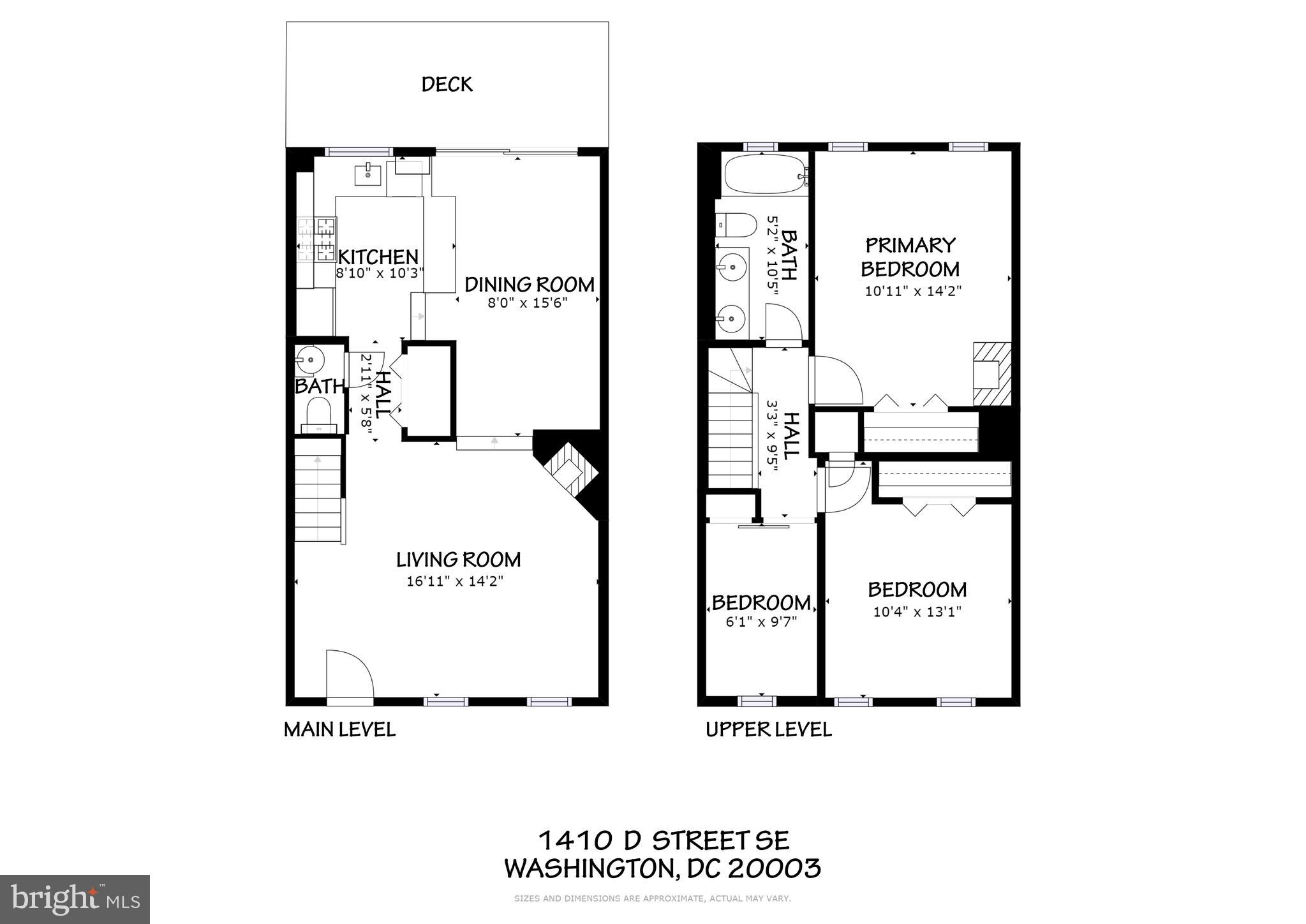 1410 D Street Southeast Washington, DC 20003 - Photo 25 of 25 Floor Plans