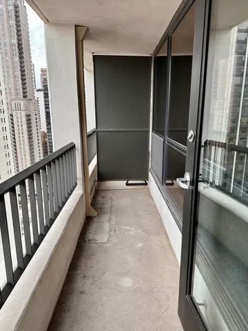 a view of a balcony