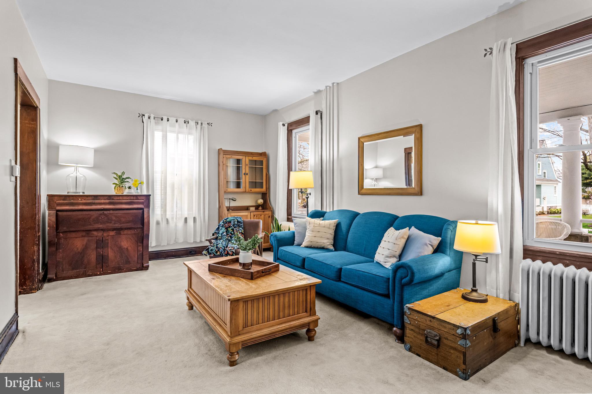403 Midway Riverton, NJ 08077 - Photo 14 of 53 a living room with furniture and a couch