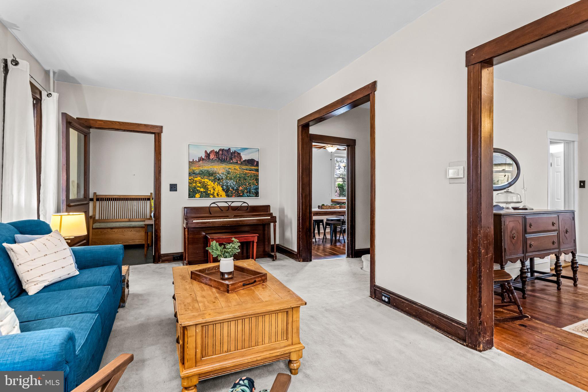 403 Midway Riverton, NJ 08077 - Photo 16 of 53 a bedroom with furniture and a potted plant