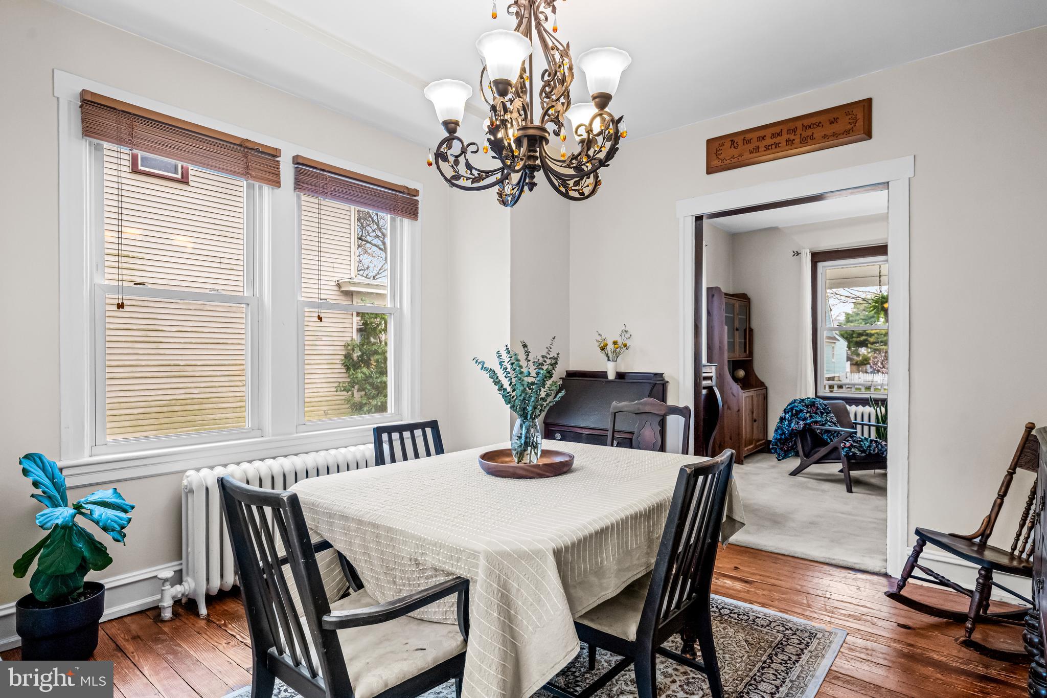403 Midway Riverton, NJ 08077 - Photo 18 of 53 a view of a dining room with furniture window and wooden floor