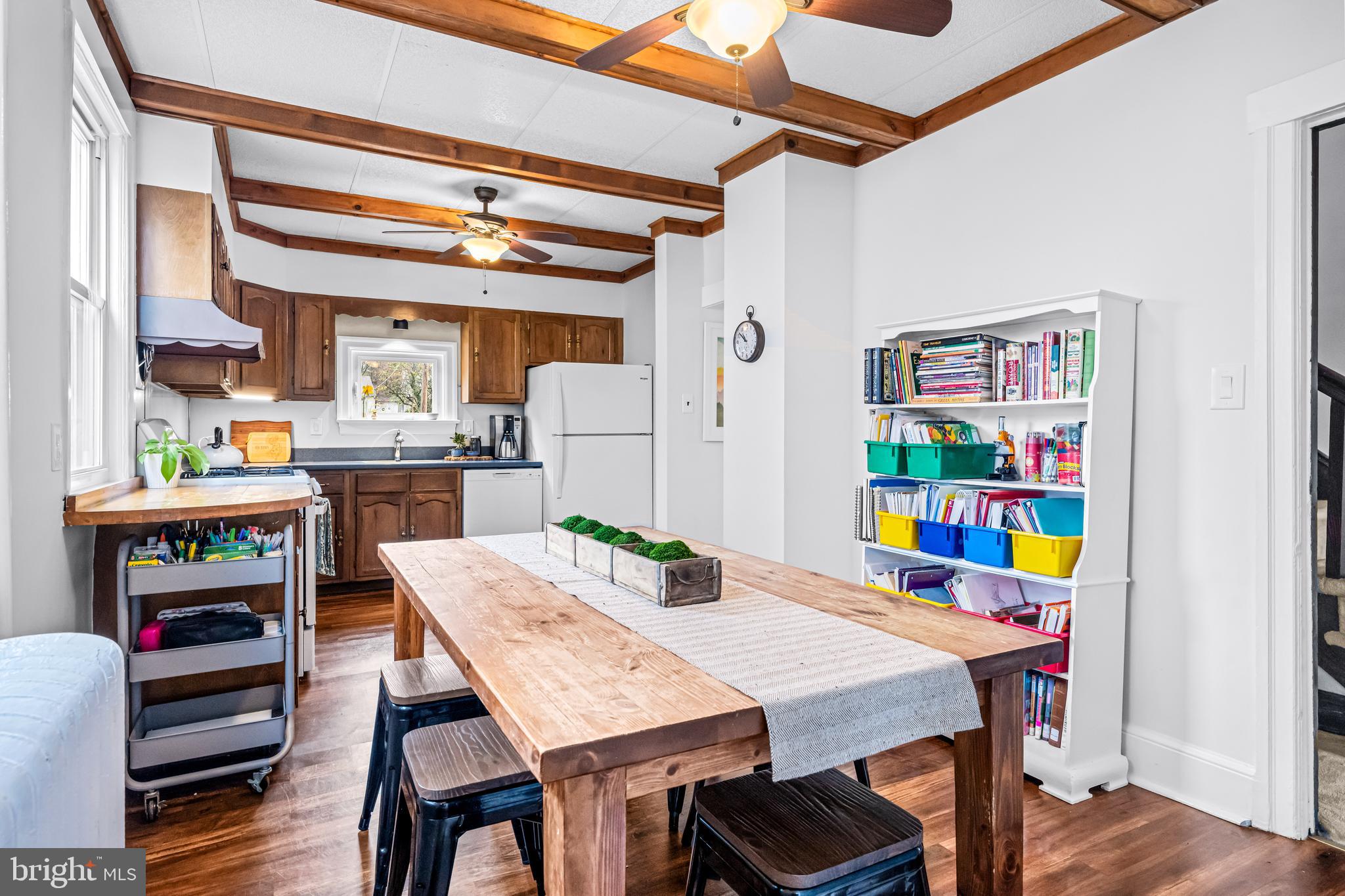 403 Midway Riverton, NJ 08077 - Photo 22 of 53 a view of a dining room with furniture and a kitchen