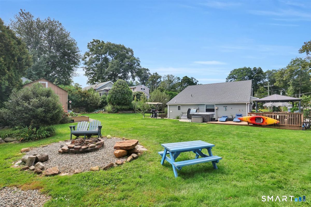 16 Hawthorne Road East Hampton, CT 06424 - Photo 29 of 40 Expansive park-like yard w/ shed and firepit.