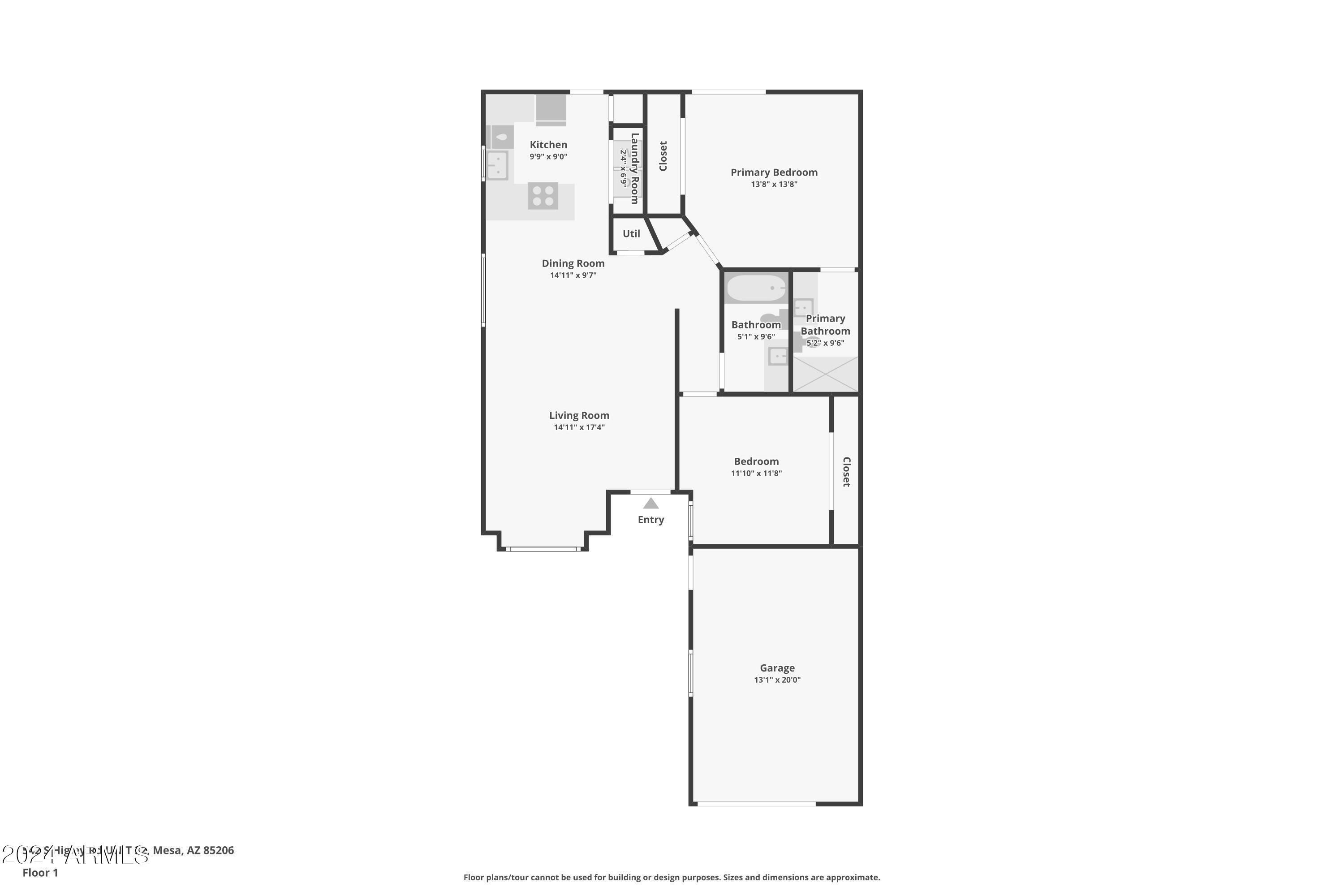 542 South Higley Road, Unit 32 Mesa, AZ 85206 - Photo 31 of 31 Floor Plan