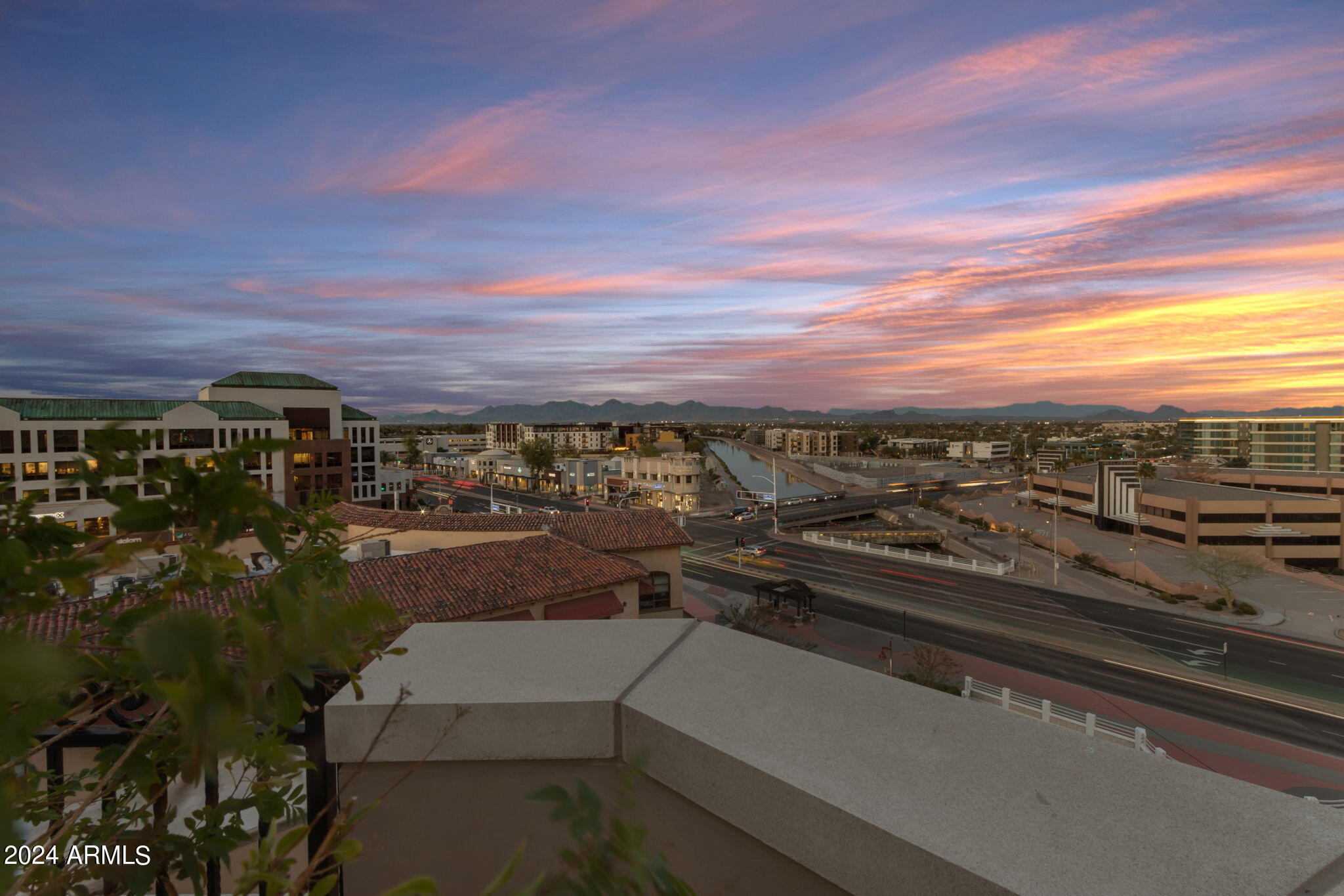 7181 East Camelback Road, Unit 704 Scottsdale, AZ 85251 - Photo 79 of 96 Your patio at sunset