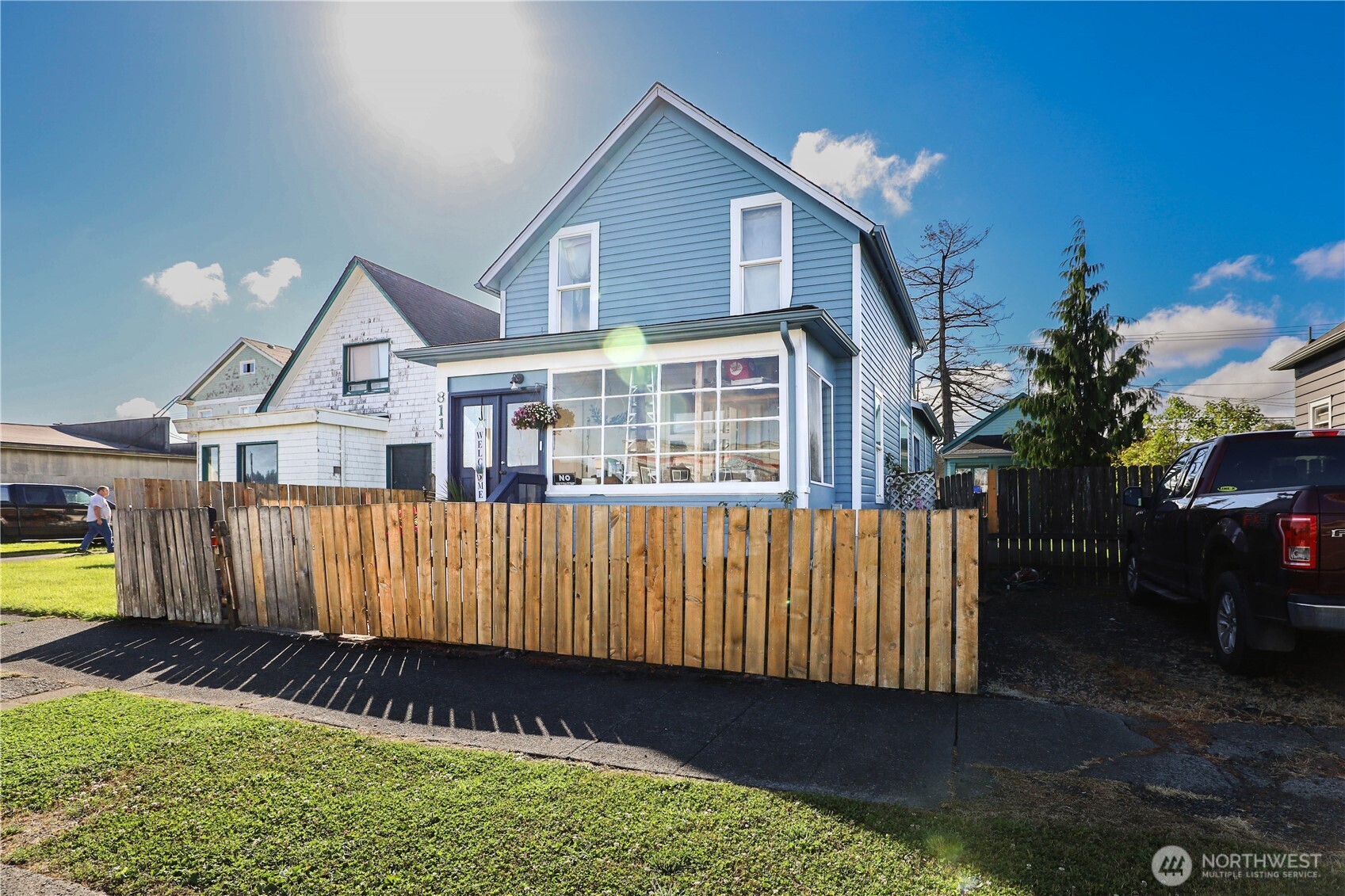 811 West Market Street Aberdeen, WA 98520 - Photo 1 of 35 a view of a house with wooden deck and a yard