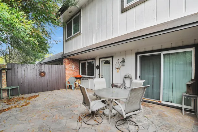 a outdoor space with a furniture