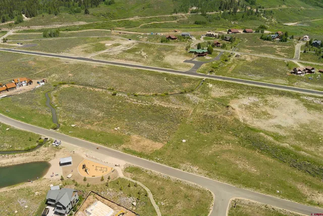 a view of a swimming pool and an outdoor space