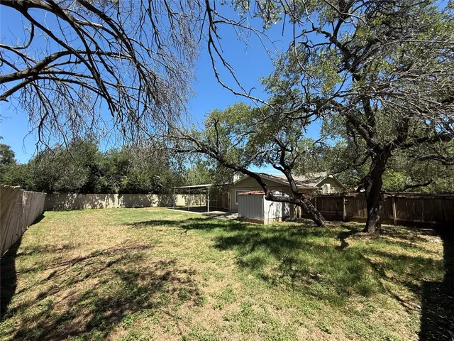 a view of yard with tree