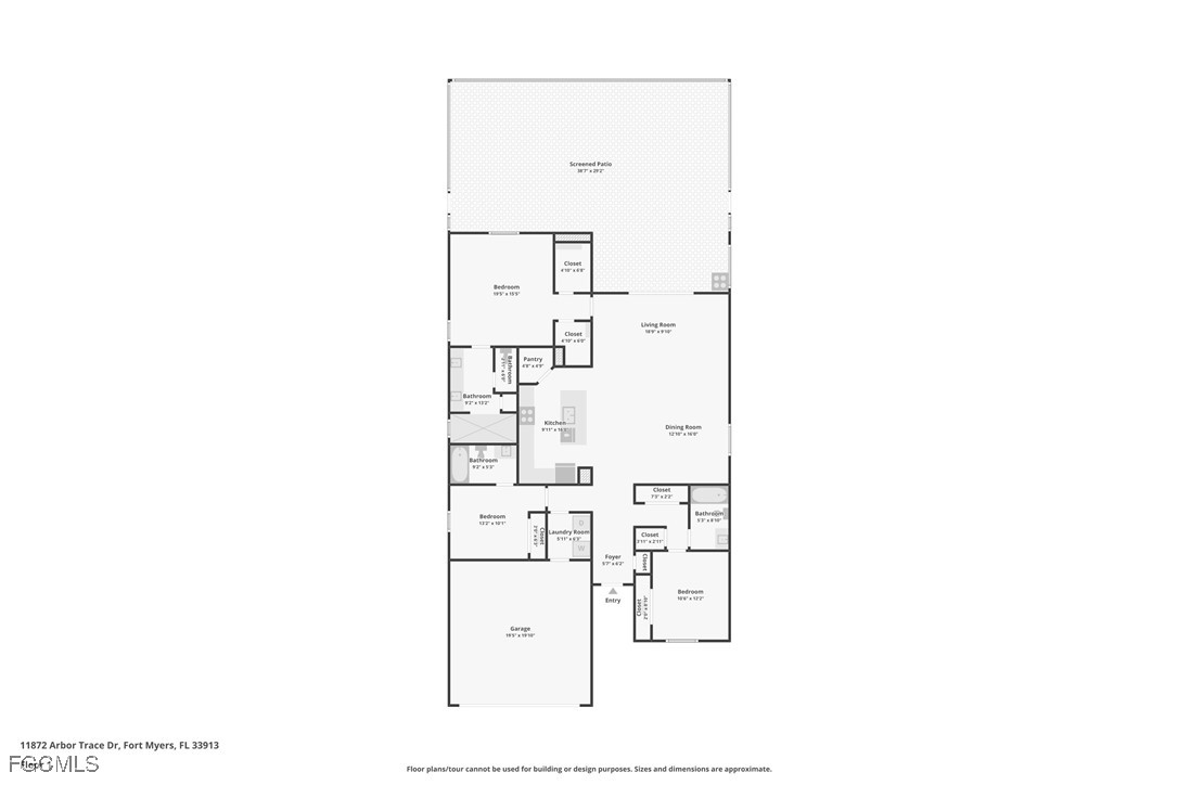 11872 Arbor Trace Drive Fort Myers, FL 33913 - Photo 50 of 50 a picture of floor plan