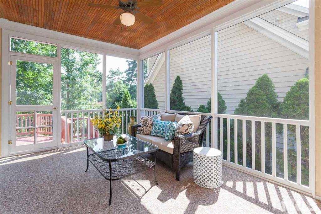10500 Charmford Way Raleigh, NC 27615 - Photo 20 of 22 a balcony with furniture and a potted plant
