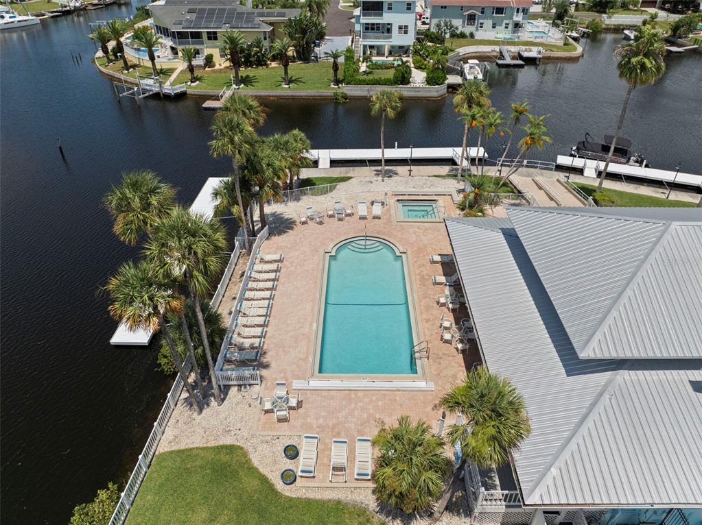 6170 Seaside Drive New Port Richey, FL 34652 - Photo 76 of 89 an aerial view of a house with a lake view