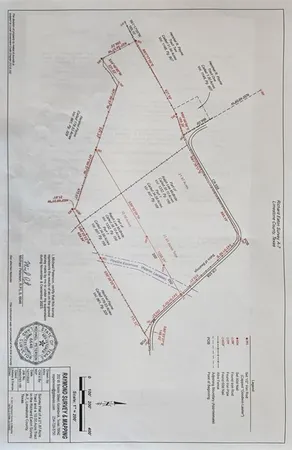 a lake view with a dry space