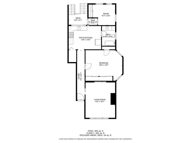 a picture of a bench in front of a door