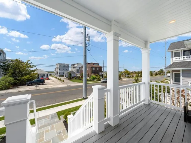 a view of balcony with city view