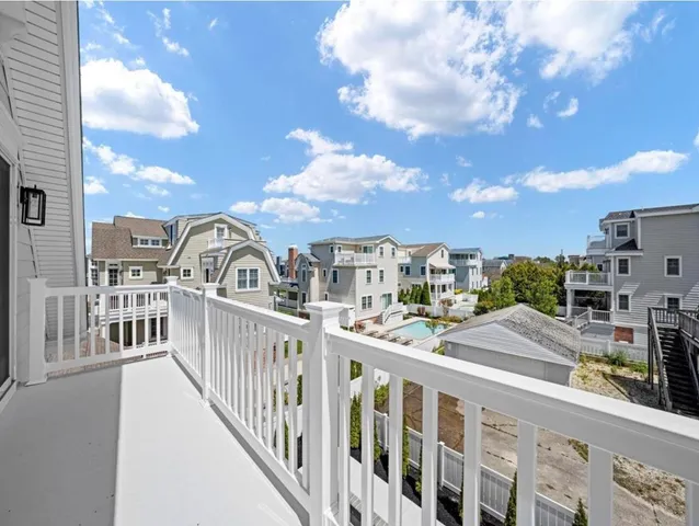 a view of city from balcony