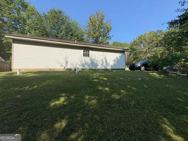 a backyard of a house