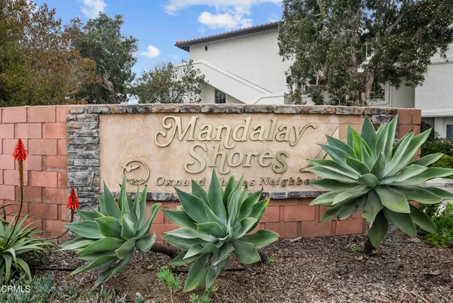 a view of a potted plant with sign board