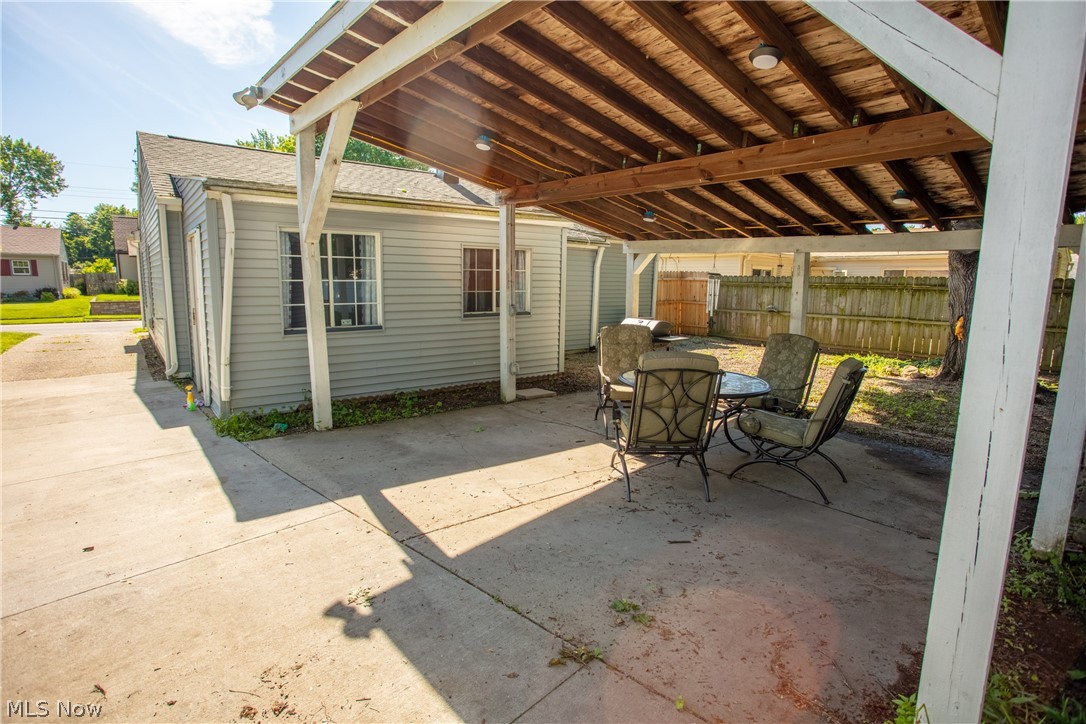 136 Stephens Road Akron, OH 44312 - Photo 22 of 22 View of house from covered patio