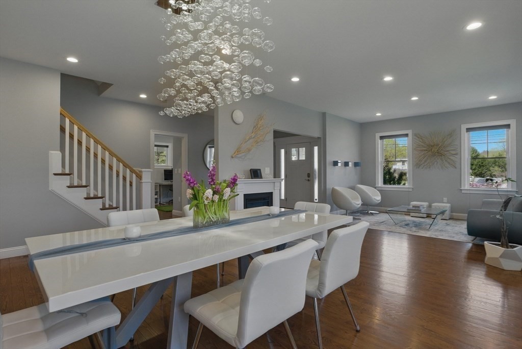 186 Concord Road Bedford, MA 01730 - Photo 11 of 40 a view of a dining room with furniture window and wooden floor