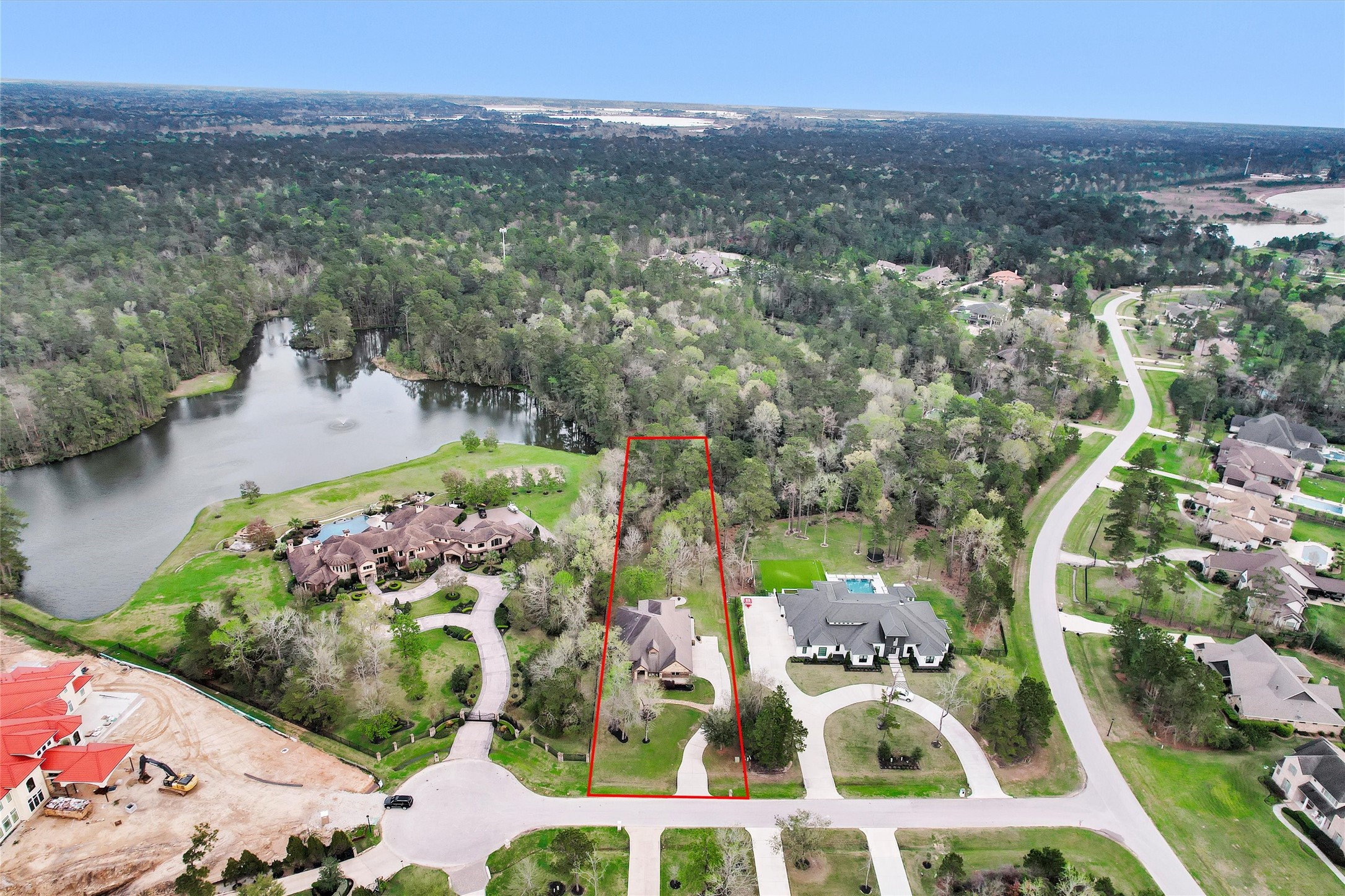 27910 Hansons Court Spring, TX 77386 - Photo 48 of 50 Bird's eye view of homesite and surrounding natural landscape