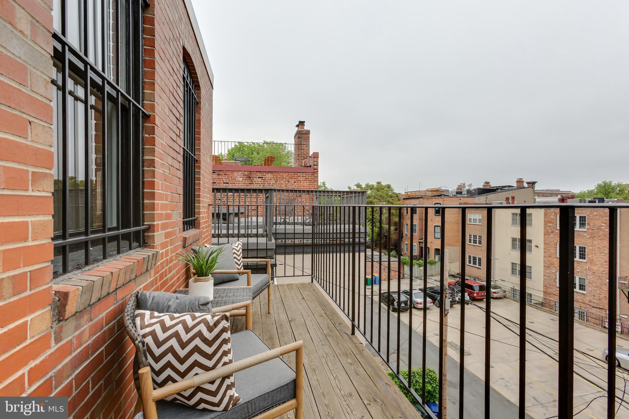 1762 Corcoran Street Northwest, Unit 4 Washington, DC 20009 - Photo 20 of 24 Deck with sweeping southern vista