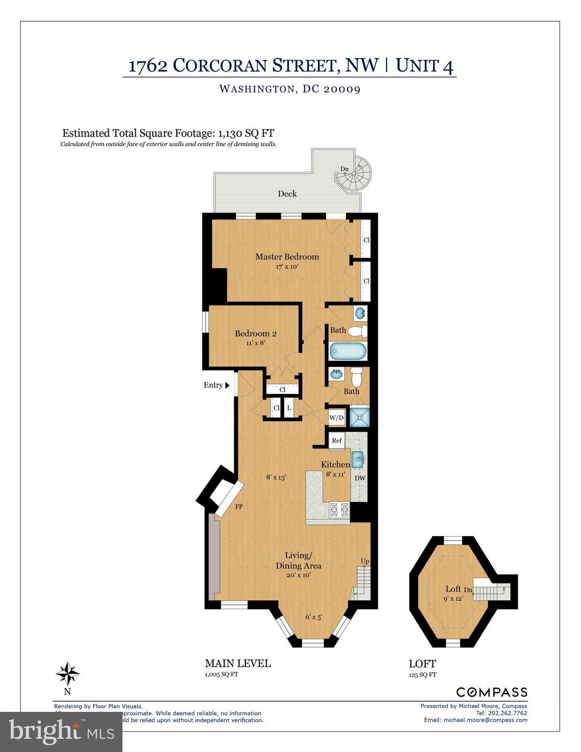 1762 Corcoran Street Northwest, Unit 4 Washington, DC 20009 - Photo 24 of 24 Floor plan
