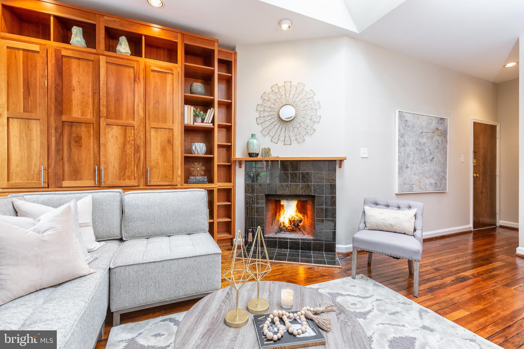 1762 Corcoran Street Northwest, Unit 4 Washington, DC 20009 - Photo 6 of 24 Wood burning fireplace