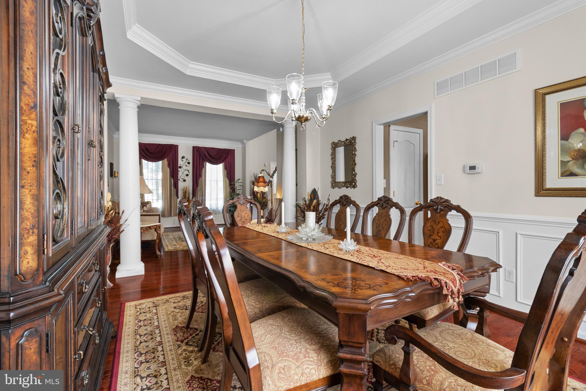 907 Mather Drive Bear, DE 19701 - Photo 28 of 80 a dining room with furniture and chandelier