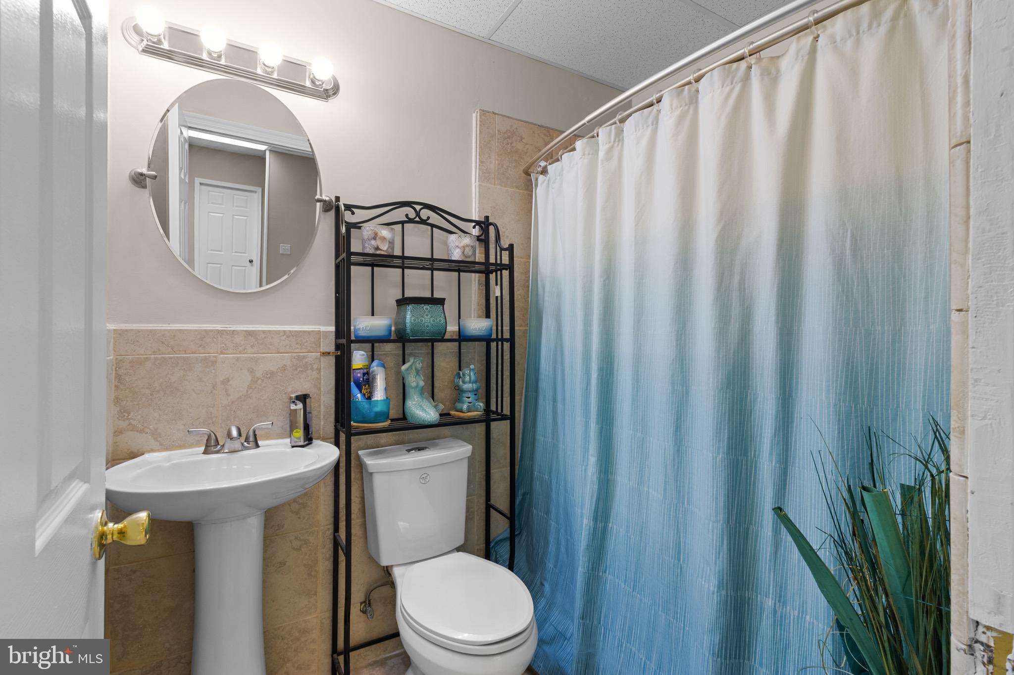 907 Mather Drive Bear, DE 19701 - Photo 49 of 80 a bathroom with a toilet a sink and a mirror