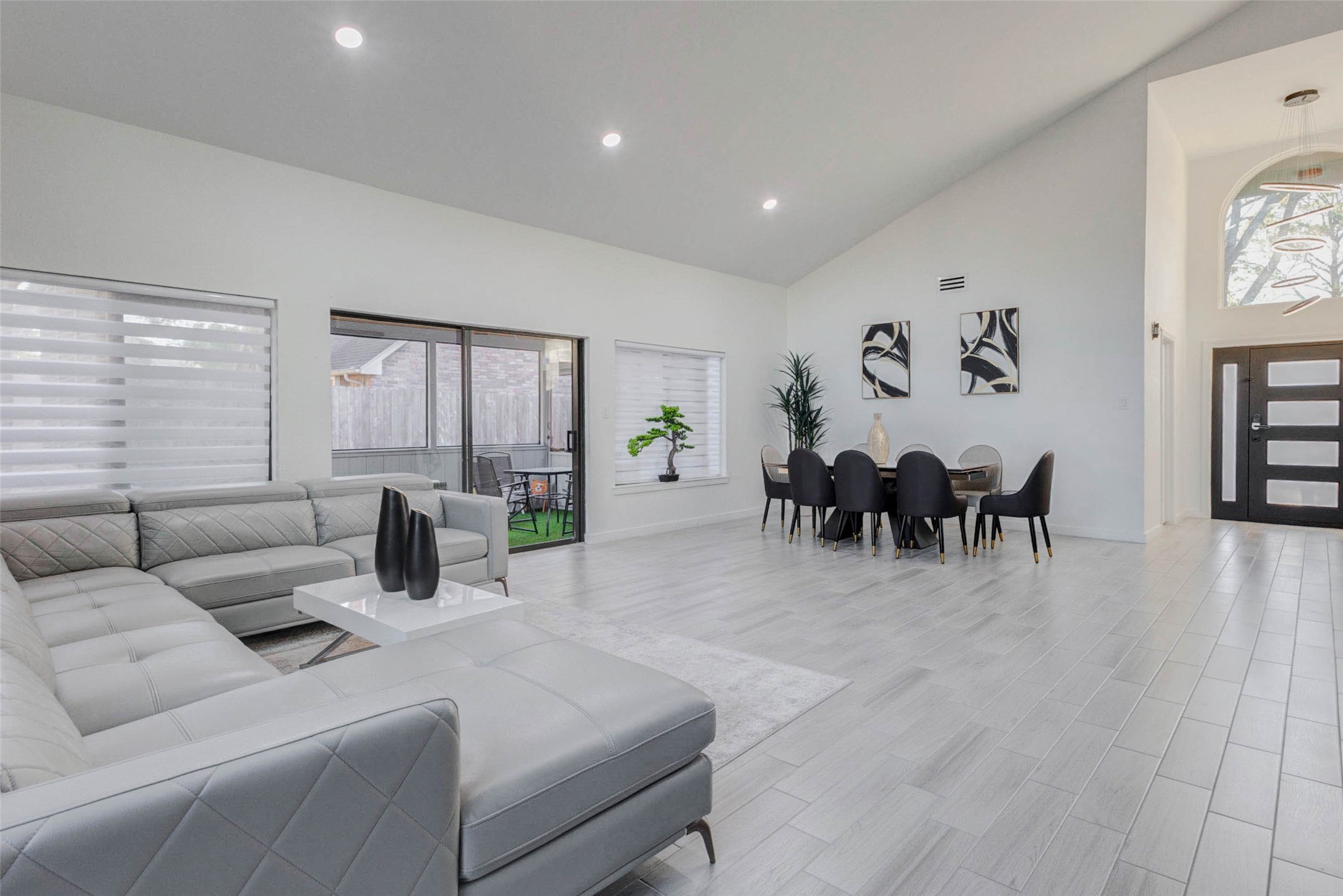 2223 Foreland Drive Houston, TX 77077 - Photo 14 of 39 a living room with furniture and wooden floor