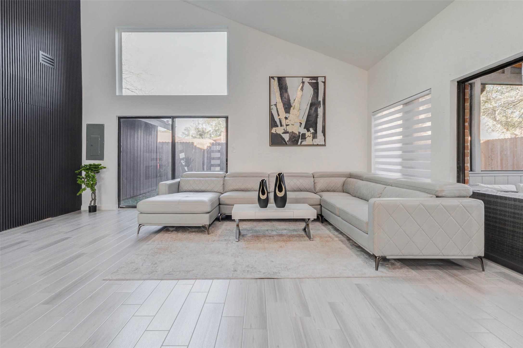2223 Foreland Drive Houston, TX 77077 - Photo 17 of 39 a living room with furniture and a large window