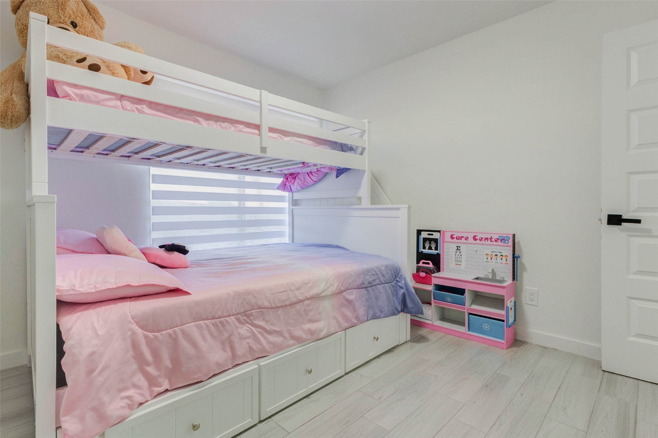 2223 Foreland Drive Houston, TX 77077 - Photo 31 of 39 a bedroom with a bed and a closet