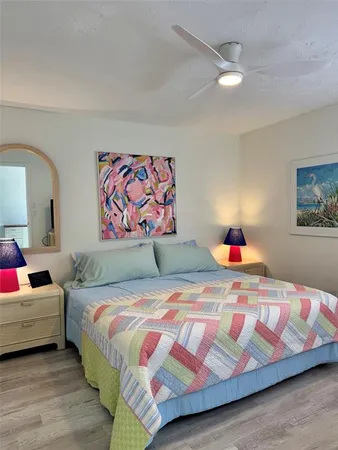 a view of a lake with a yard