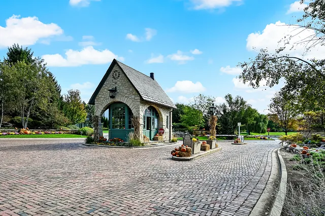 a view of an outdoor space and tennis court