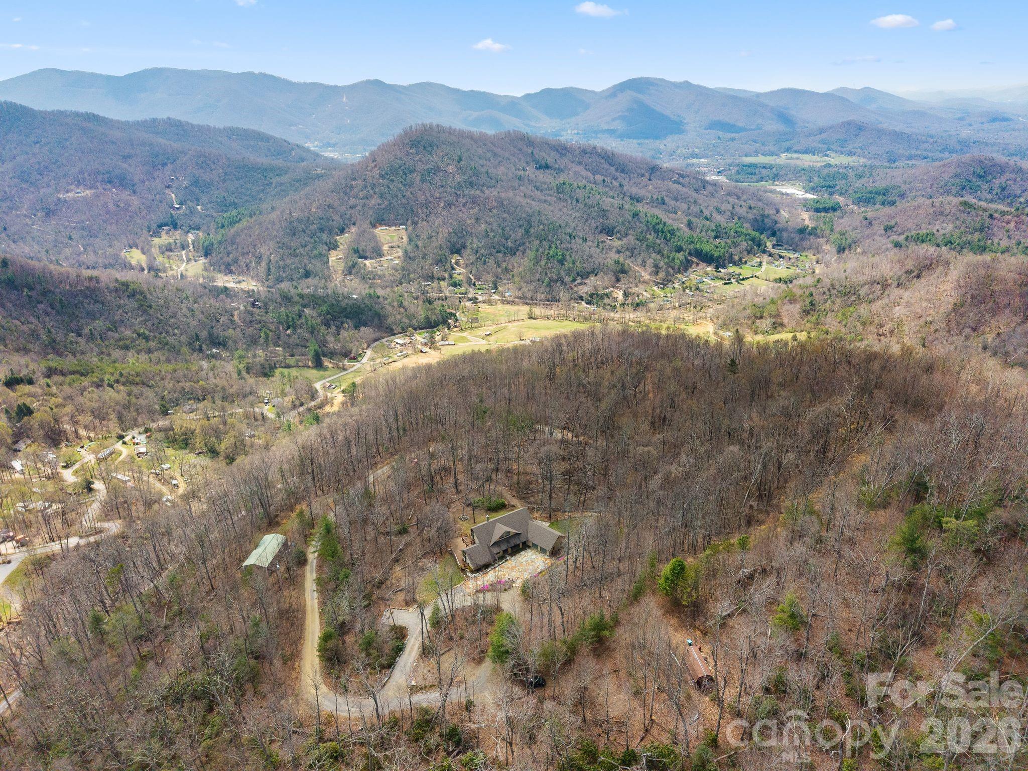 588 Long Branch Road Swannanoa, NC 28778 - Photo 42 of 46 a view of a town with mountains in the background
